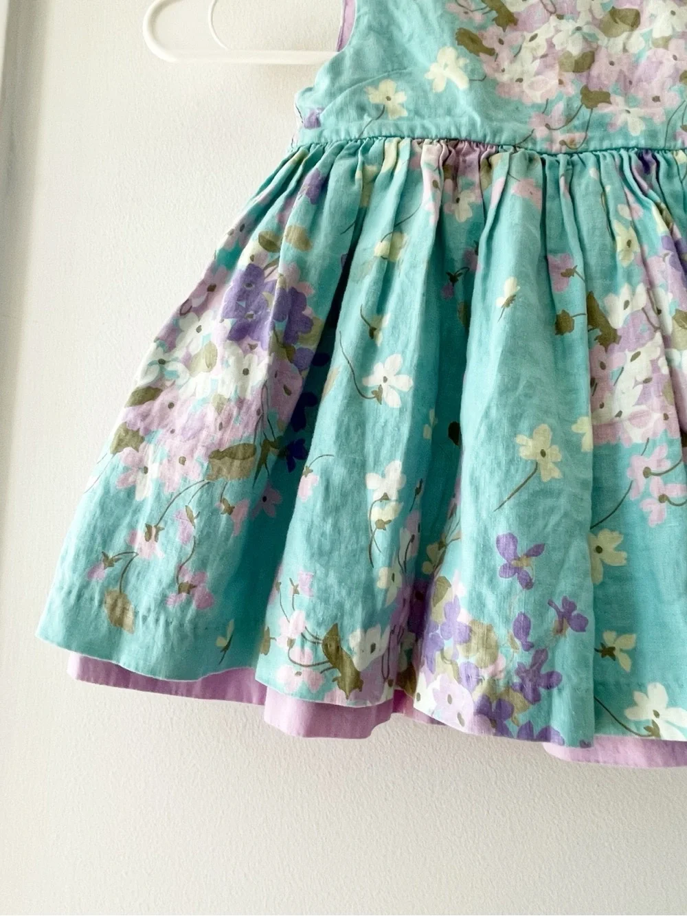 Baby Gap Painted Floral 100% Linen Dress | 6-12m